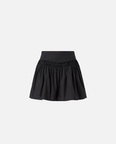 Short skirt with gathering and drawstring -  | Pinko