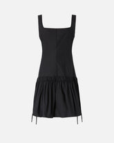 Kurzes Kleid mit Raffungen und Tunnelzug -  | Pinko