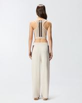 Sleeveless crop top with bands on the back -  | Pinko