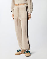 Openwork trousers with contrasting bands -  | Pinko