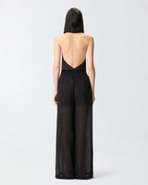 Long playsuit with hood and sheer details -  | Pinko