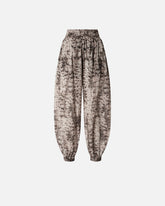Wide-leg trousers with snake print -  | Pinko