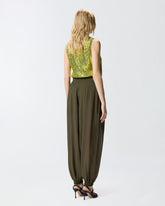 Semi-sheer balloon-fit trousers -  | Pinko