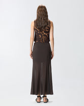 Long skirt with sheer details -  | Pinko