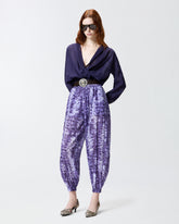 Cropped blouse with hood and sheer details -  | Pinko