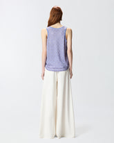 Mesh vest top with mirror detail -  | Pinko