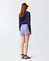 Mesh shorts with mirror detail -  | Pinko