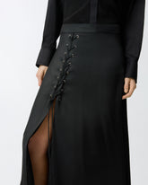Long skirt with slit and laces -  | Pinko