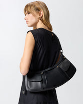 Pocket Body Bag large shoulder bag in leather with pockets -  | Pinko