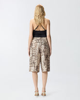 Bermuda shorts with snake print -  | Pinko