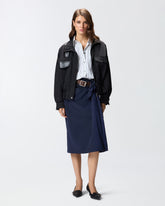 Longuette-Rock mit Gürtel -  | Pinko