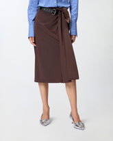 Longuette-Rock mit Gürtel -  | Pinko