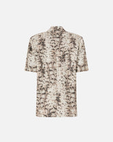 Short-sleeved jacket with snake print -  | Pinko