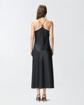 Long dress with lace inserts -  | Pinko
