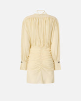 Mini dress with long sleeves and draping -  | Pinko