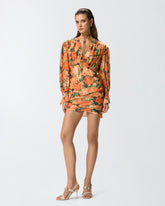 Botanic Garden floral-print mini dress -  | Pinko