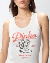 Tanktop mit Vintage-Print -  | Pinko