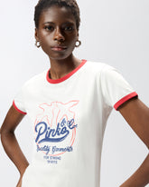 T-shirt with logo print -  | Pinko