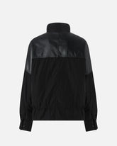 Jacke aus technischem Canvas mit Details mit Ledereffekt -  | Pinko