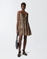 Kurzes Kleid mit Tigerprint -  | Pinko