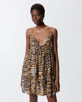 Kurzes Kleid mit Tigerprint -  | Pinko