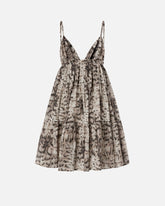 Mini dress with snake print -  | Pinko
