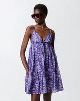 Mini dress with snake print -  | Pinko