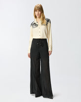 Shirt with placed star print -  | Pinko