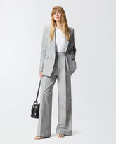 Zweireihige Jacke aus geflammtem Leinenmix -  | Pinko