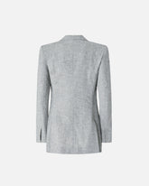 Zweireihige Jacke aus geflammtem Leinenmix -  | Pinko