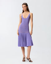 Mini dress with shoulder straps and pleats -  | Pinko