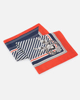 Square scarf with narrow stripes -  | Pinko