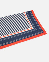 Square scarf with narrow stripes -  | Pinko