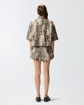 Snake-print shorts -  | Pinko
