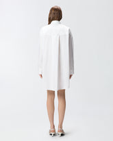 Mini shirt dress with fringing -  | Pinko