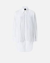 Mini shirt dress with fringing -  | Pinko