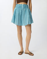 Shorts aus gestreifter Baumwolle mit elastischem Bund -  | Pinko
