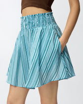 Shorts aus gestreifter Baumwolle mit elastischem Bund -  | Pinko