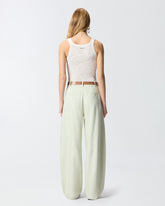 Ribbed vest top with logo -  | Pinko