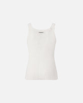 Ribbed vest top with logo -  | Pinko