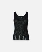 Ribbed vest top with logo -  | Pinko