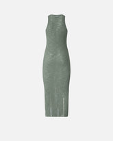 Ribbed slim-fit midi dress with rips -  | Pinko