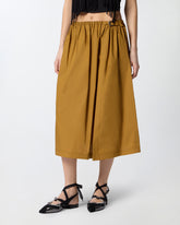 Midi skirt with slit and Texan buckle -  | Pinko