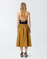 Midi skirt with slit and Texan buckle -  | Pinko