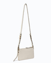 Mini Double Bag crossbody bag in leather with maxi studs -  | Pinko