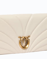 Love Bag Click Horizontal medium crossbody clutch in quilted nappa leather -  | Pinko