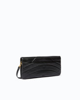 Love Bag Click Horizontal medium crossbody clutch in quilted nappa leather - Black | Pinko