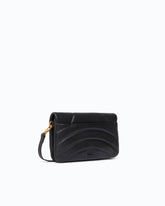 Love Bag Click Horizontal small crossbody clutch in quilted nappa leather - Black | Pinko