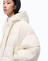 Oversized blouson jacket with hood - Yellow | Pinko