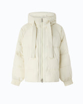 Oversized blouson jacket with hood - Yellow | Pinko
